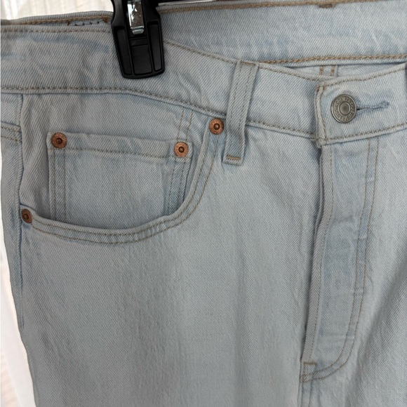 Levi's Women Light Blue Straight Skinny Jeans W30 L28 - Picture 5 of 6